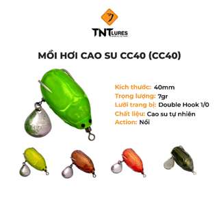 Mồi Câu Lure Nhái Hơi TNTLures Action Nổi CC40 4cm/7g